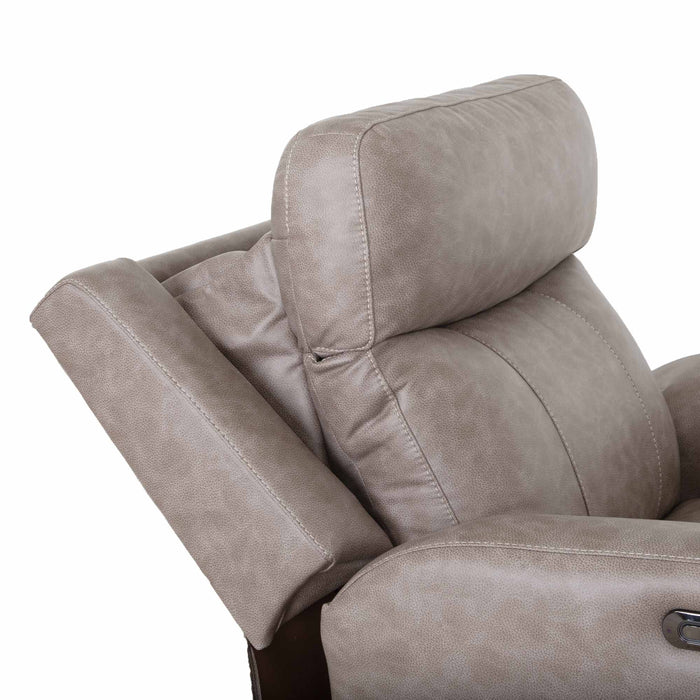 Franklin Furniture - 4730 Argent Power Rocker Recliner w/ Air Massage/Power Headrest/Arm Storage/USB Charging in Duvall Greige - 99288-GREIGE