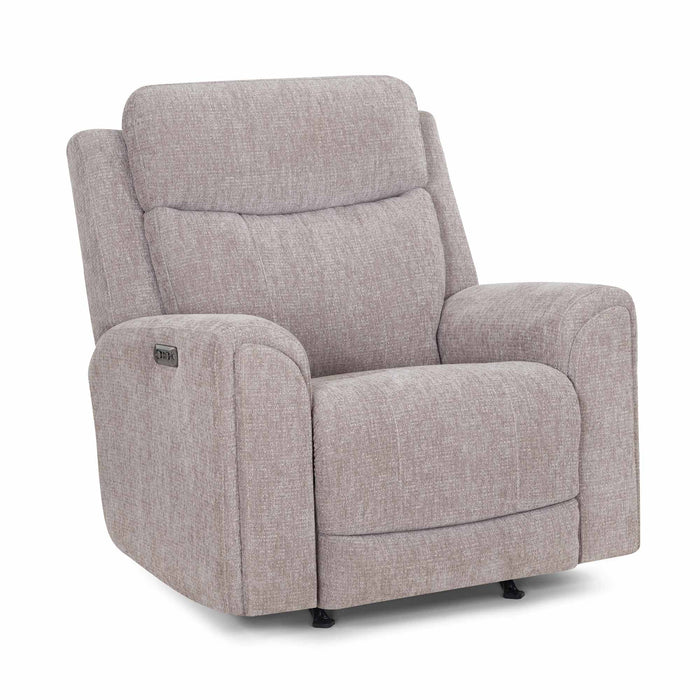 Franklin Furniture - 4730 Argent Power Rocker Recliner w/ Air Massage/Power Headrest/Arm Storage/USB Charging in Stella Mushroom - 99288-MUS