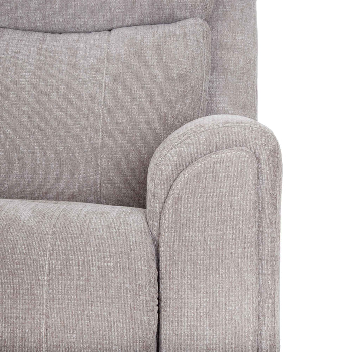 Franklin Furniture - 4730 Argent Power Rocker Recliner w/ Air Massage/Power Headrest/Arm Storage/USB Charging in Stella Mushroom - 99288-MUS