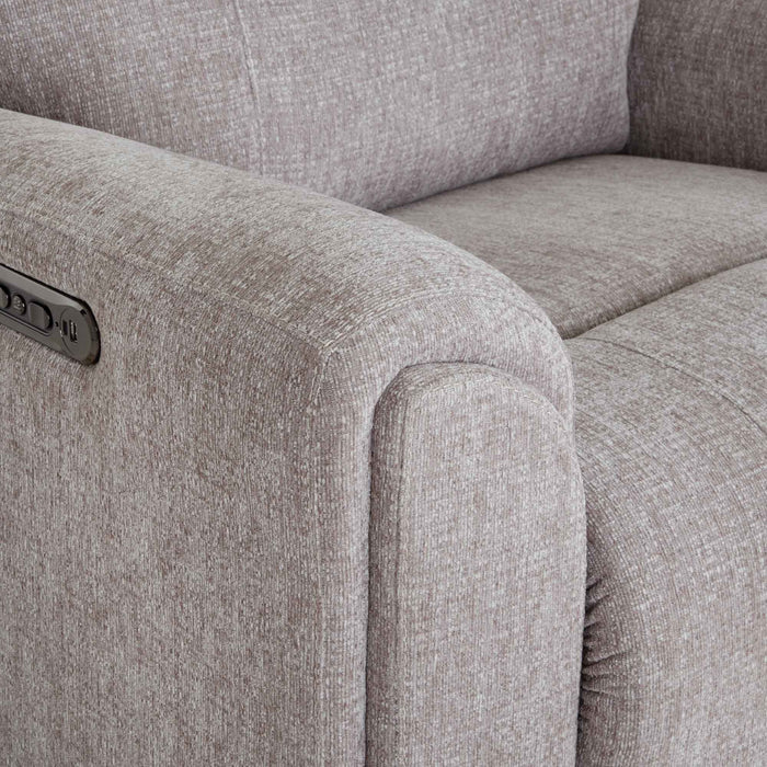 Franklin Furniture - 4730 Argent Power Rocker Recliner w/ Air Massage/Power Headrest/Arm Storage/USB Charging in Stella Mushroom - 99288-MUS