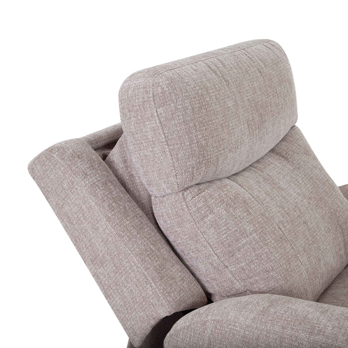 Franklin Furniture - 4730 Argent Power Rocker Recliner w/ Air Massage/Power Headrest/Arm Storage/USB Charging in Stella Mushroom - 99288-MUS