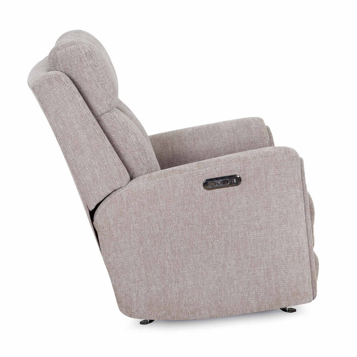 Franklin Furniture - 4730 Argent Power Rocker Recliner w/ Air Massage/Power Headrest/Arm Storage/USB Charging in Stella Mushroom - 99288-MUS