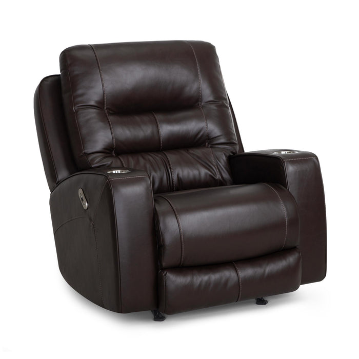 Franklin Furniture - 4731 Aspen Dual Power Rocker Recliner w/ Power Headrest, Dual Cupholders & USB in Holt Coffee - 4731-COFFEE - GreatFurnitureDeal