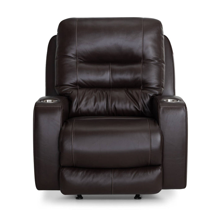 Franklin Furniture - 4731 Aspen Dual Power Rocker Recliner w/ Power Headrest, Dual Cupholders & USB in Holt Coffee - 4731-COFFEE - GreatFurnitureDeal