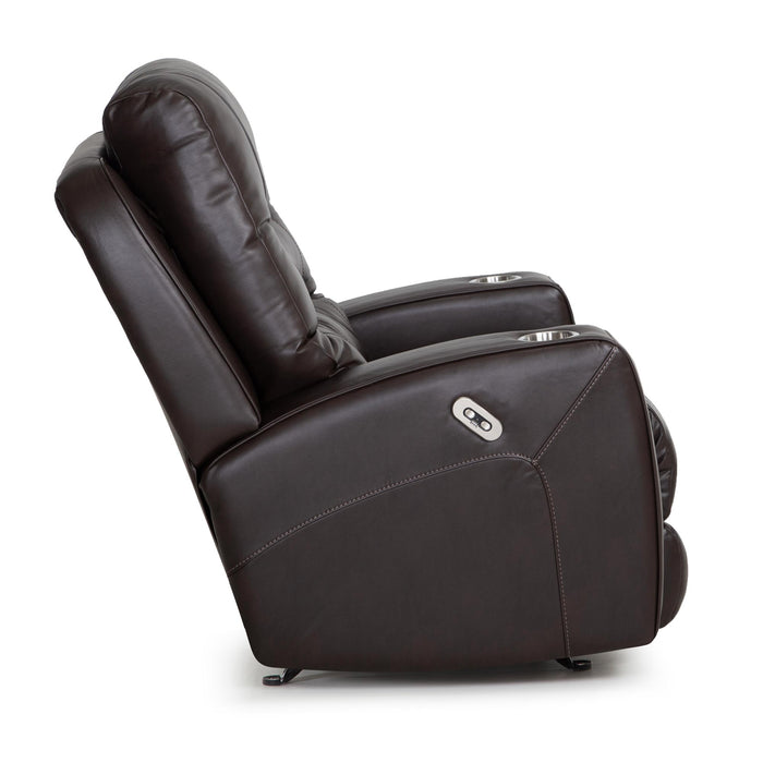 Franklin Furniture - 4731 Aspen Dual Power Rocker Recliner w/ Power Headrest, Dual Cupholders & USB in Holt Coffee - 4731-COFFEE - GreatFurnitureDeal