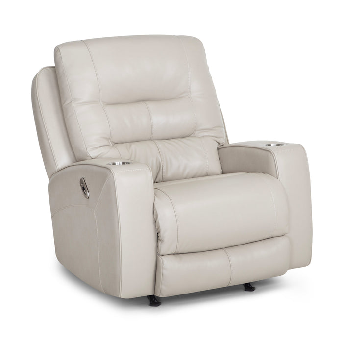 Franklin Furniture - 4731 Aspen Dual Power Rocker Recliner w/ Power Headrest, Dual Cupholders & USB in Holt Stone - 4731-STONE