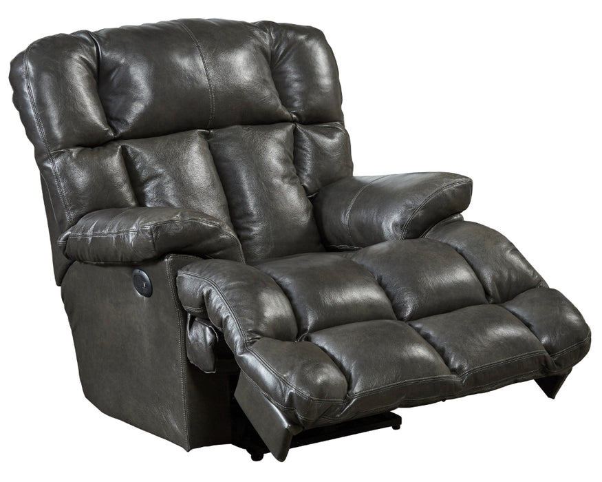 Catnapper - Victor Chaise Rocker Recliner in Steel - 4764-2Steel - GreatFurnitureDeal