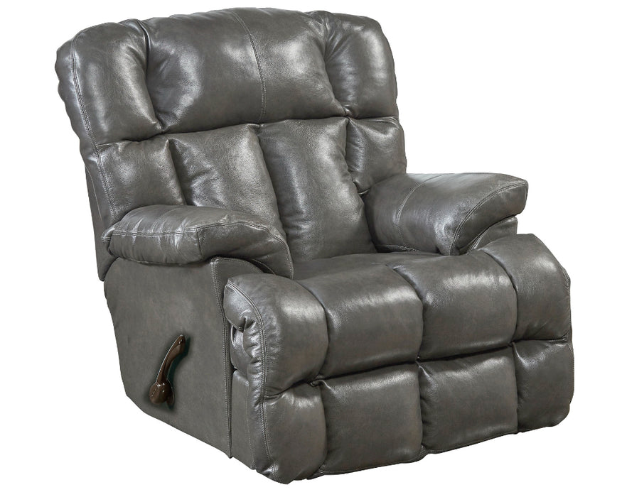 Catnapper - Victor Chaise Rocker Recliner in Steel - 4764-2Steel - GreatFurnitureDeal