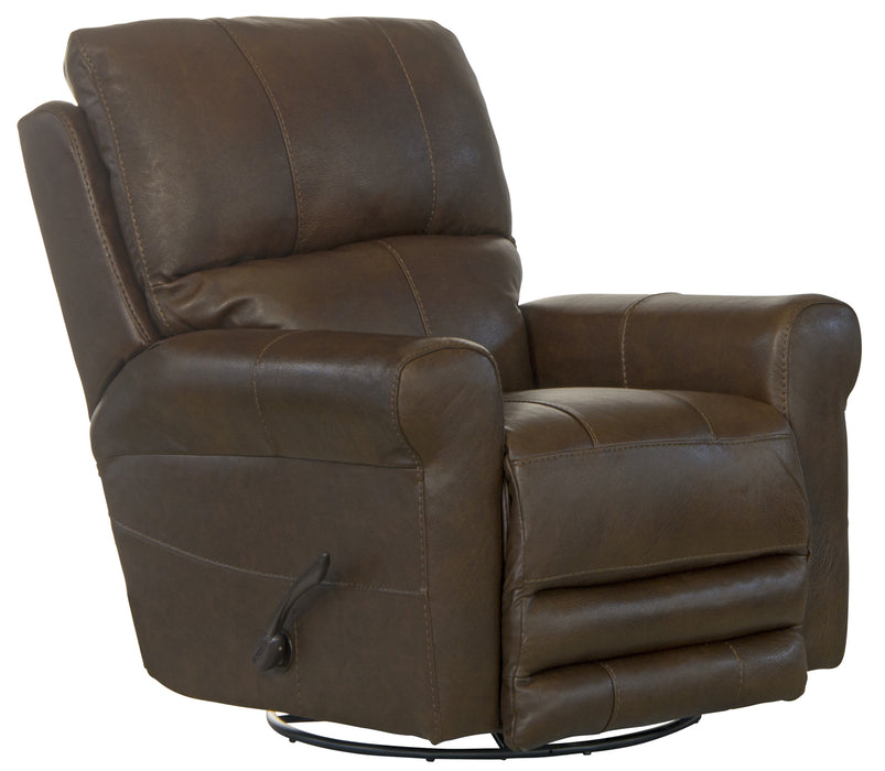 Catnapper - Hoffner Swivel Glider Recliner in Chestnut - 4766-5Chestnut