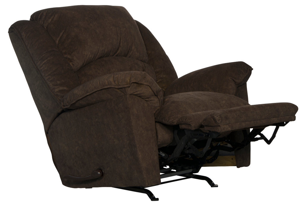 Catnapper - Rialto Chaise Rocker Recliner with Extended Ottoman in Chocolate - 47752162829 - GreatFurnitureDeal