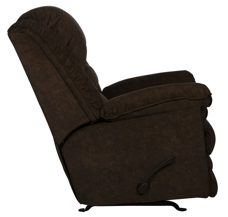 Catnapper - Rialto Chaise Rocker Recliner with Extended Ottoman in Chocolate - 47752162829 - GreatFurnitureDeal