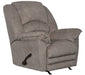 Catnapper - Rialto Chaise Rocker Recliner with Extended Ottoman in Steel - 47752162838 - GreatFurnitureDeal