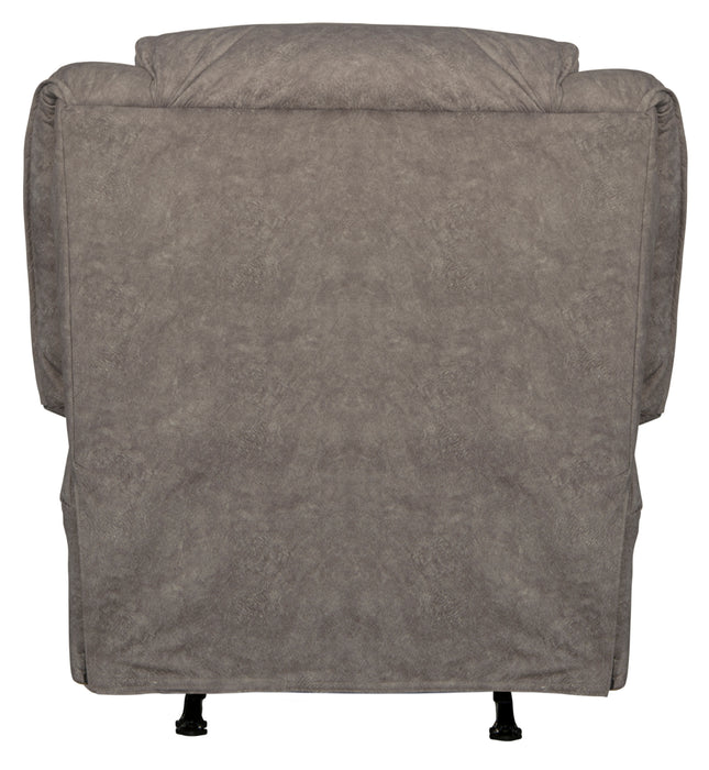 Catnapper - Rialto Chaise Rocker Recliner with Extended Ottoman in Steel - 47752162838 - GreatFurnitureDeal