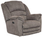 Catnapper - Rialto Chaise Rocker Recliner with Extended Ottoman in Steel - 47752162838 - GreatFurnitureDeal