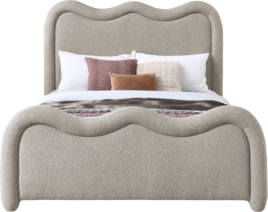 Meridian Furniture - Gavin Chenille Fabric Upholstered Full Size Bed - GavinBeige-F - GreatFurnitureDeal