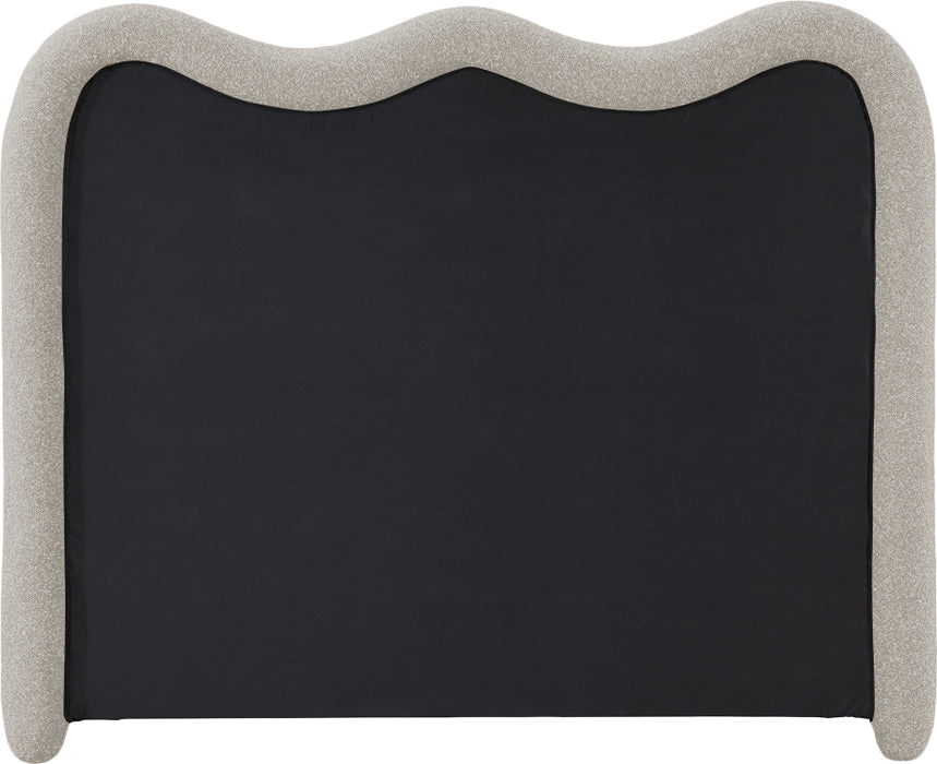 Meridian Furniture - Gavin Chenille Fabric Upholstered Full Size Bed - GavinBeige-F - GreatFurnitureDeal