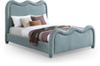 Meridian Furniture - Gavin Chenille Fabric Upholstered Queen Size Bed - GavinBlue-Q - GreatFurnitureDeal