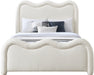 Meridian Furniture - Gavin Chenille Fabric Upholstered Queen Size Bed - GavinCream-Q - GreatFurnitureDeal