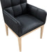Meridian Furniture - Adrian Vegan Leather Upholstered Dining Arm Chair (Set of 2) - 971Black-AC - GreatFurnitureDeal