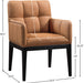 Meridian Furniture - Adrian Vegan Leather Upholstered Dining Arm Chair (Set of 2) - 972Cognac-AC - GreatFurnitureDeal