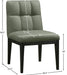 Meridian Furniture - Adrian Vegan Leather Upholstered Dining Side Chair (Set of 2) - 972Green-SC - GreatFurnitureDeal