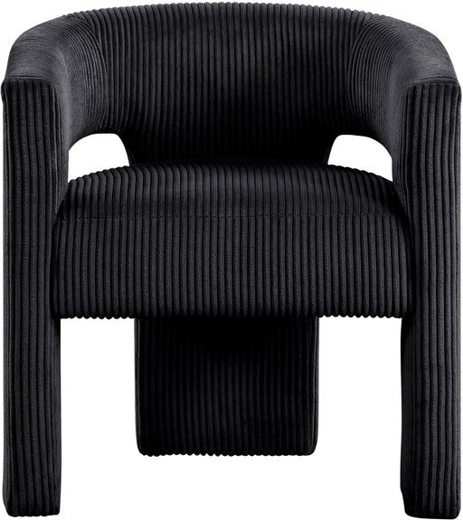 Meridian Furniture - Riz Corduroy Upholstered Accent Chair (Set of 2) - 11055Black-C - GreatFurnitureDeal