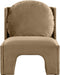 Meridian Furniture - Sigma Velvet Upholstered Accent Chair - 33031Beige - GreatFurnitureDeal
