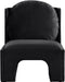 Meridian Furniture - Sigma Velvet Upholstered Accent Chair - 33031Black - GreatFurnitureDeal