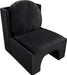 Meridian Furniture - Sigma Velvet Upholstered Accent Chair - 33031Black - GreatFurnitureDeal