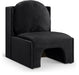 Meridian Furniture - Sigma Velvet Upholstered Accent Chair - 33031Black - GreatFurnitureDeal