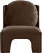 Meridian Furniture - Sigma Velvet Upholstered Accent Chair - 33031Brown - GreatFurnitureDeal