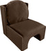 Meridian Furniture - Sigma Velvet Upholstered Accent Chair - 33031Brown - GreatFurnitureDeal