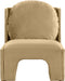 Meridian Furniture - Sigma Velvet Upholstered Accent Chair - 33031Camel - GreatFurnitureDeal