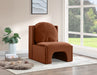 Meridian Furniture - Sigma Velvet Upholstered Accent Chair - 33031Cognac - GreatFurnitureDeal