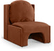 Meridian Furniture - Sigma Velvet Upholstered Accent Chair - 33031Cognac - GreatFurnitureDeal