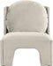 Meridian Furniture - Sigma Velvet Upholstered Accent Chair - 33031Cream - GreatFurnitureDeal