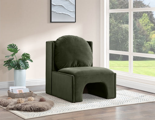 Meridian Furniture - Sigma Velvet Upholstered Accent Chair - 33031Green - GreatFurnitureDeal