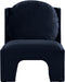 Meridian Furniture - Sigma Velvet Upholstered Accent Chair - 33031Navy - GreatFurnitureDeal