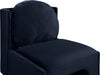 Meridian Furniture - Sigma Velvet Upholstered Accent Chair - 33031Navy - GreatFurnitureDeal