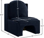 Meridian Furniture - Sigma Velvet Upholstered Accent Chair - 33031Navy - GreatFurnitureDeal