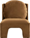 Meridian Furniture - Sigma Velvet Upholstered Accent Chair - 33031Saddle - GreatFurnitureDeal