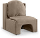 Meridian Furniture - Sigma Velvet Upholstered Accent Chair - 33031Taupe - GreatFurnitureDeal