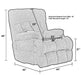Catnapper - Sterling Power Headrest w-Lumbar Power Lay Flat Recliner w-Dual Heat & Massage in Chocolate - 764788-7-CHOCOLATE - GreatFurnitureDeal
