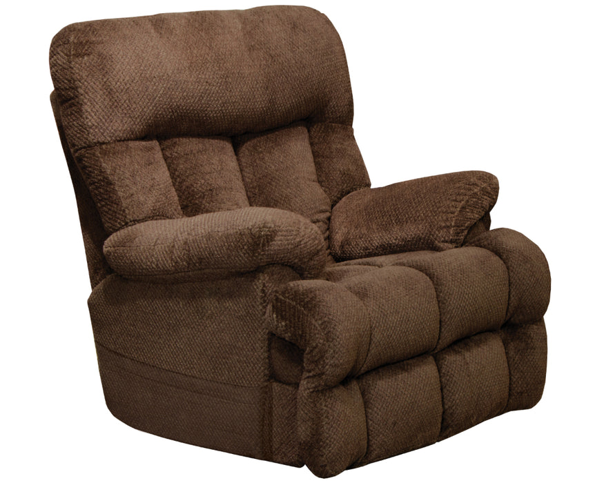 Catnapper - Sterling Power Headrest w-Lumbar Power Lay Flat Recliner w-Dual Heat & Massage in Chocolate - 764788-7-CHOCOLATE - GreatFurnitureDeal