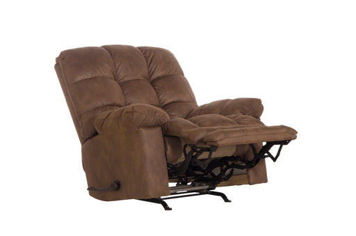 Catnapper - Machado Chaise Rocker Recliner w/Oversized X-tra Comfort Footrest in Chocolate- 4792-2-CHO - GreatFurnitureDeal
