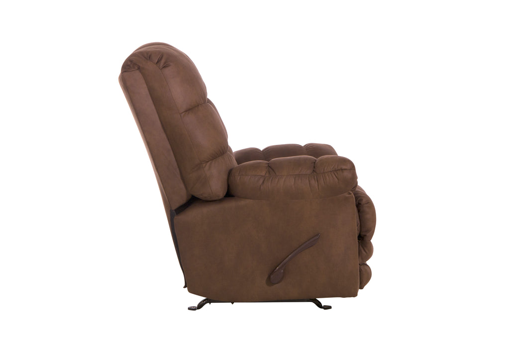 Catnapper - Machado Chaise Rocker Recliner w/Oversized X-tra Comfort Footrest in Chocolate- 4792-2-CHO - GreatFurnitureDeal