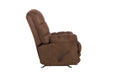 Catnapper - Machado Chaise Rocker Recliner w/Oversized X-tra Comfort Footrest in Chocolate- 4792-2-CHO - GreatFurnitureDeal
