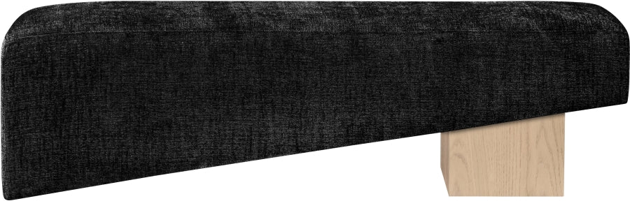 Meridian Furniture - Alora Fabric Upholstered Bench - 22057Black - GreatFurnitureDeal