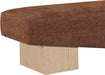 Meridian Furniture - Alora Fabric Upholstered Bench - 22057Cognac - GreatFurnitureDeal