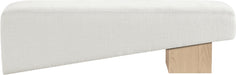 Meridian Furniture - Alora Fabric Upholstered Bench - 22057Cream - GreatFurnitureDeal